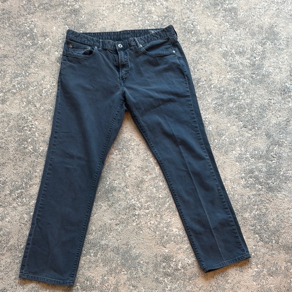 Bonobos Travel Jeans Dark Colored Slate Blue Denim Jeans, 36W x32L